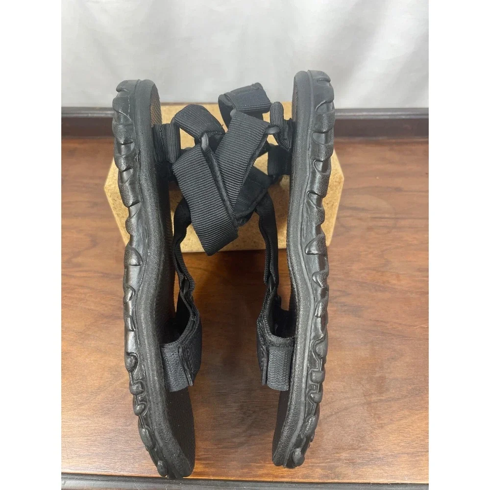 Teva Men's Size 9 1535 Black Storm Hiking Trail Sandals Black Straps